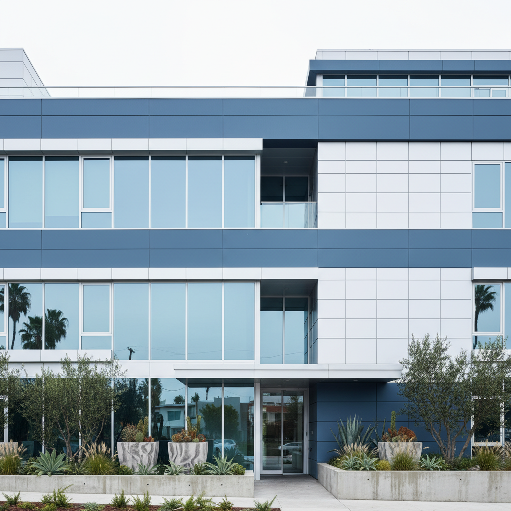 Contemporary California condominium building